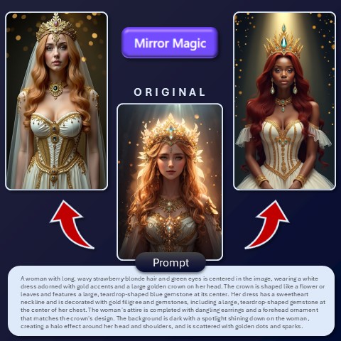 Image-to-Image Transformation Mirror Magic Artistly